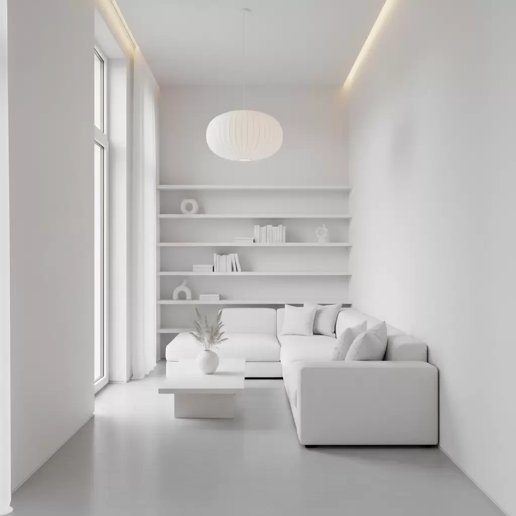 gemini_image_1768378148-1 Sử dụng tông màu sáng và nội thất tối giản giúp ánh sáng lan tỏa đều khắp căn nhà