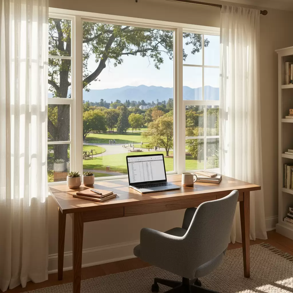 gemini_image_1768380488 Ánh sáng tự nhiên giúp không gian làm việc trở nên thông thoáng và đầy cảm hứng