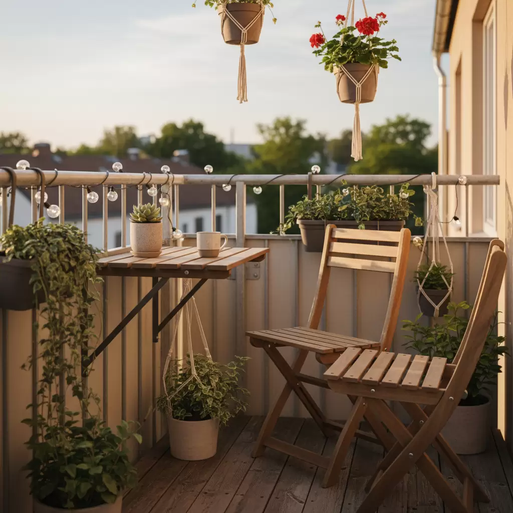 Sử dụng nội thất thông minh giúp tối ưu hóa diện tích cho ban công nhỏ