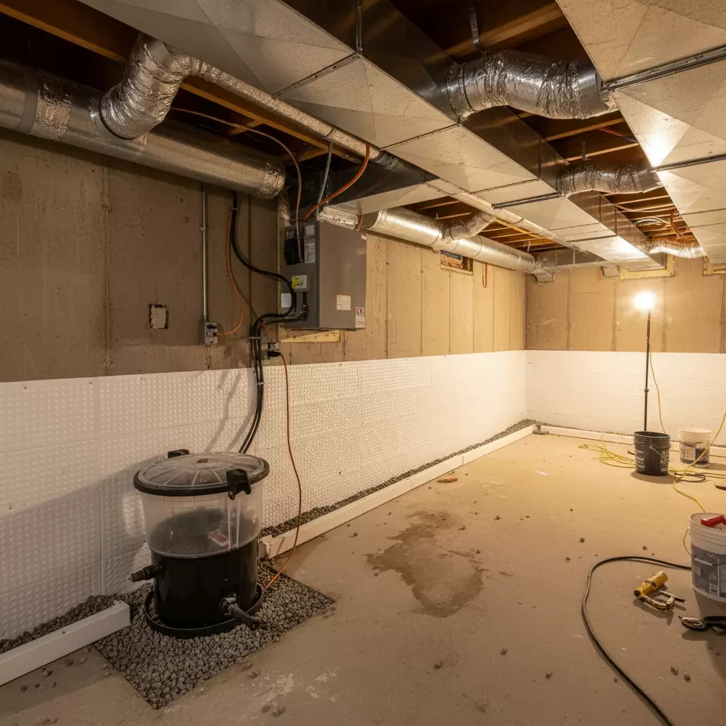 gemini_image_1768382331 Thi công hệ thống chống thấm và thông gió chuyên nghiệp cho tầng hầm