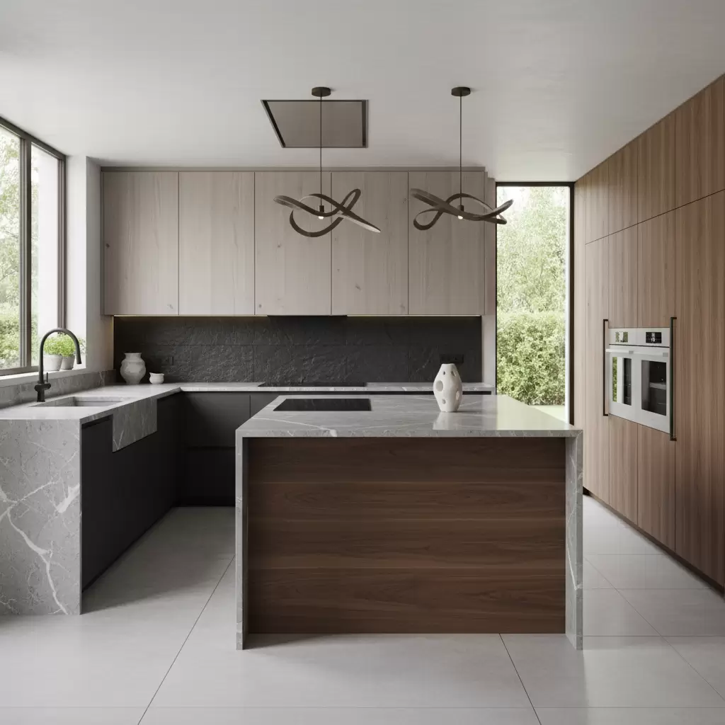 Sự kết hợp hoàn hảo giữa công năng và thẩm mỹ trong không gian bếp