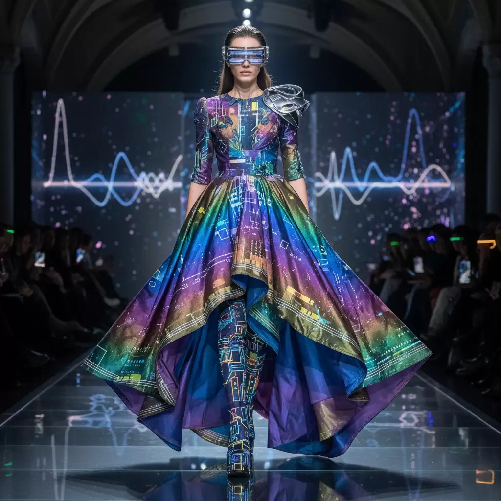 Thời trang tương lai với sự kết hợp của màu sắc đa sắc diện và công nghệ vải thông minh