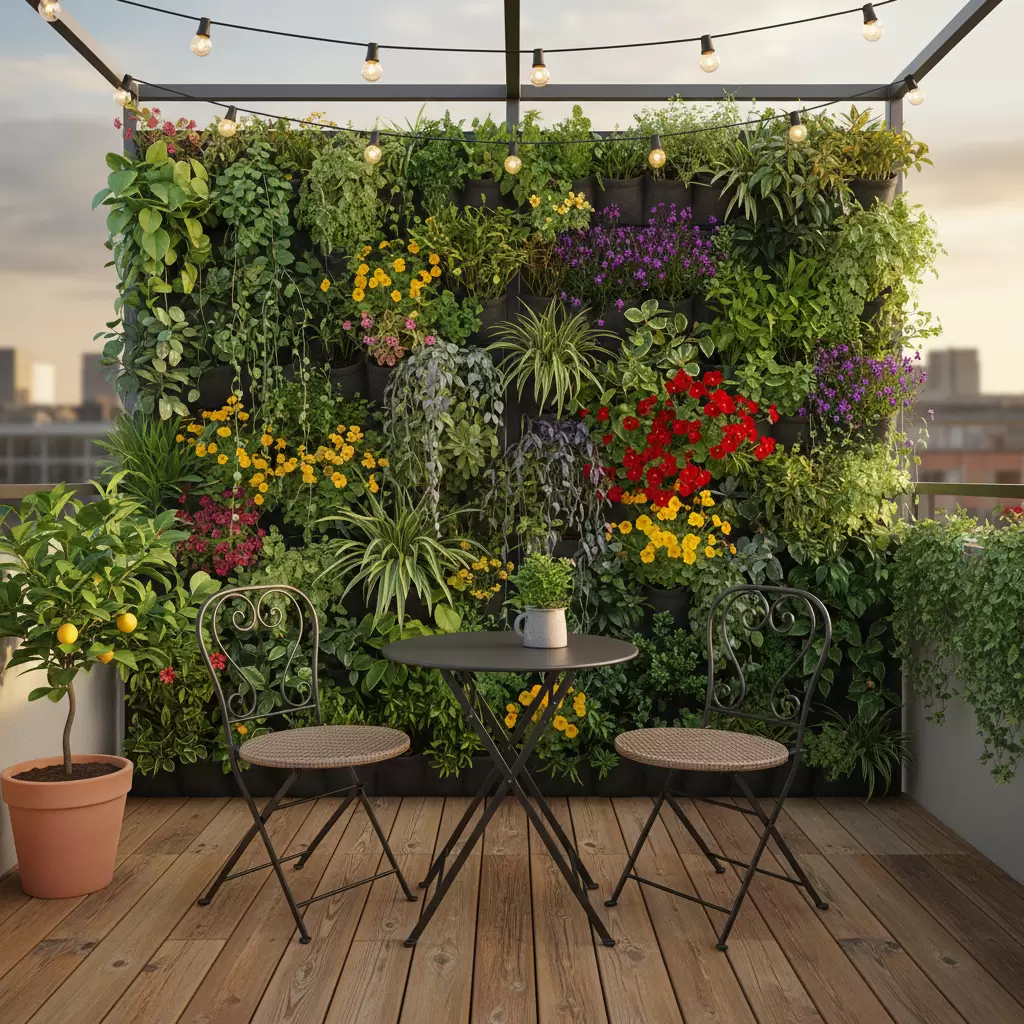 Giải pháp vườn đứng sáng tạo cho ban công nhà phố diện tích nhỏ