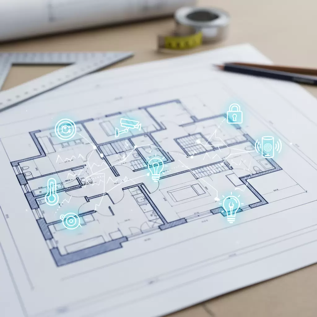 gemini_image_1768389212-1 Tích hợp hạ tầng thông minh ngay trên bản vẽ kỹ thuật giúp tối ưu hóa quy trình thi công