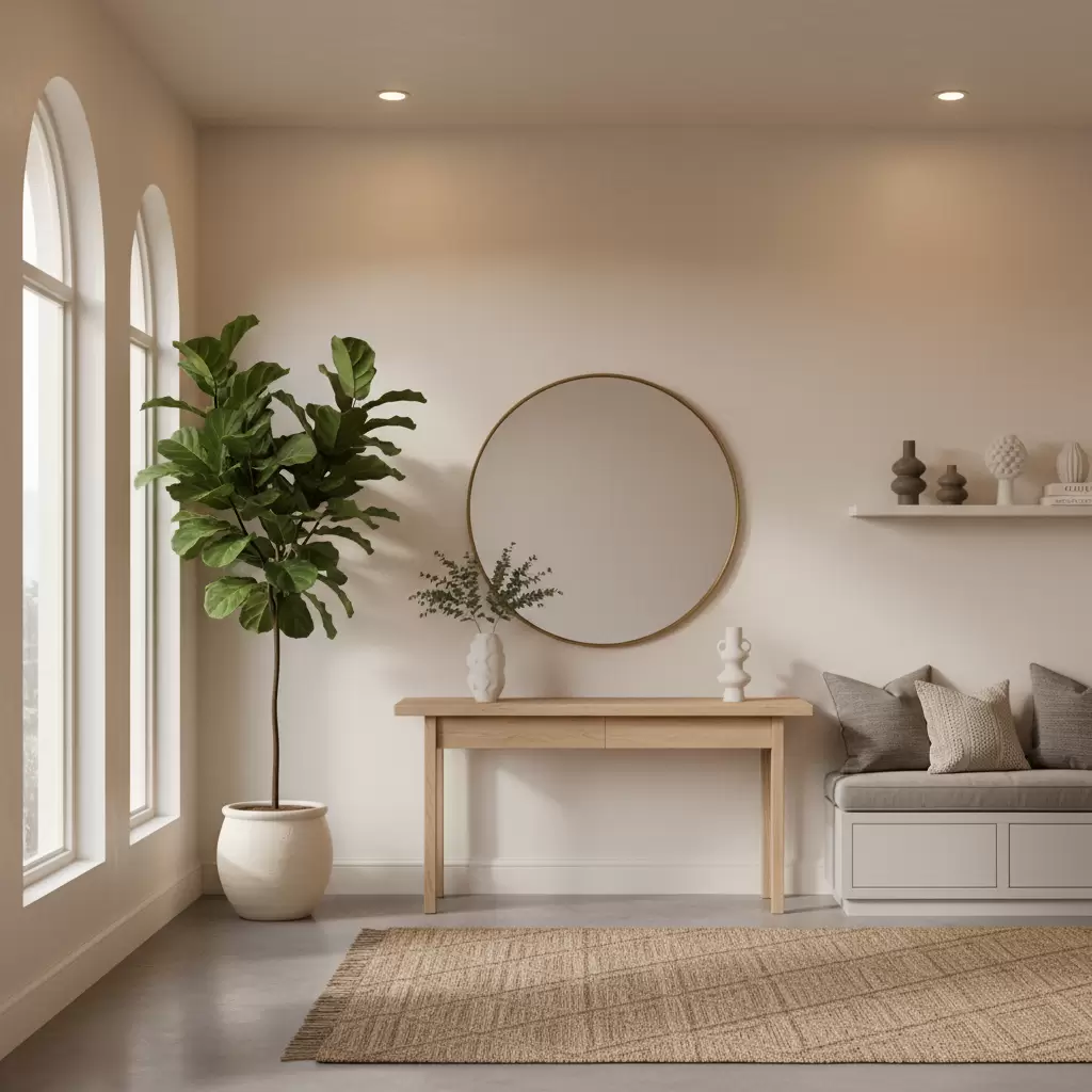 Huyền quan đóng vai trò là vùng đệm điều hòa năng lượng cho toàn bộ ngôi nhà