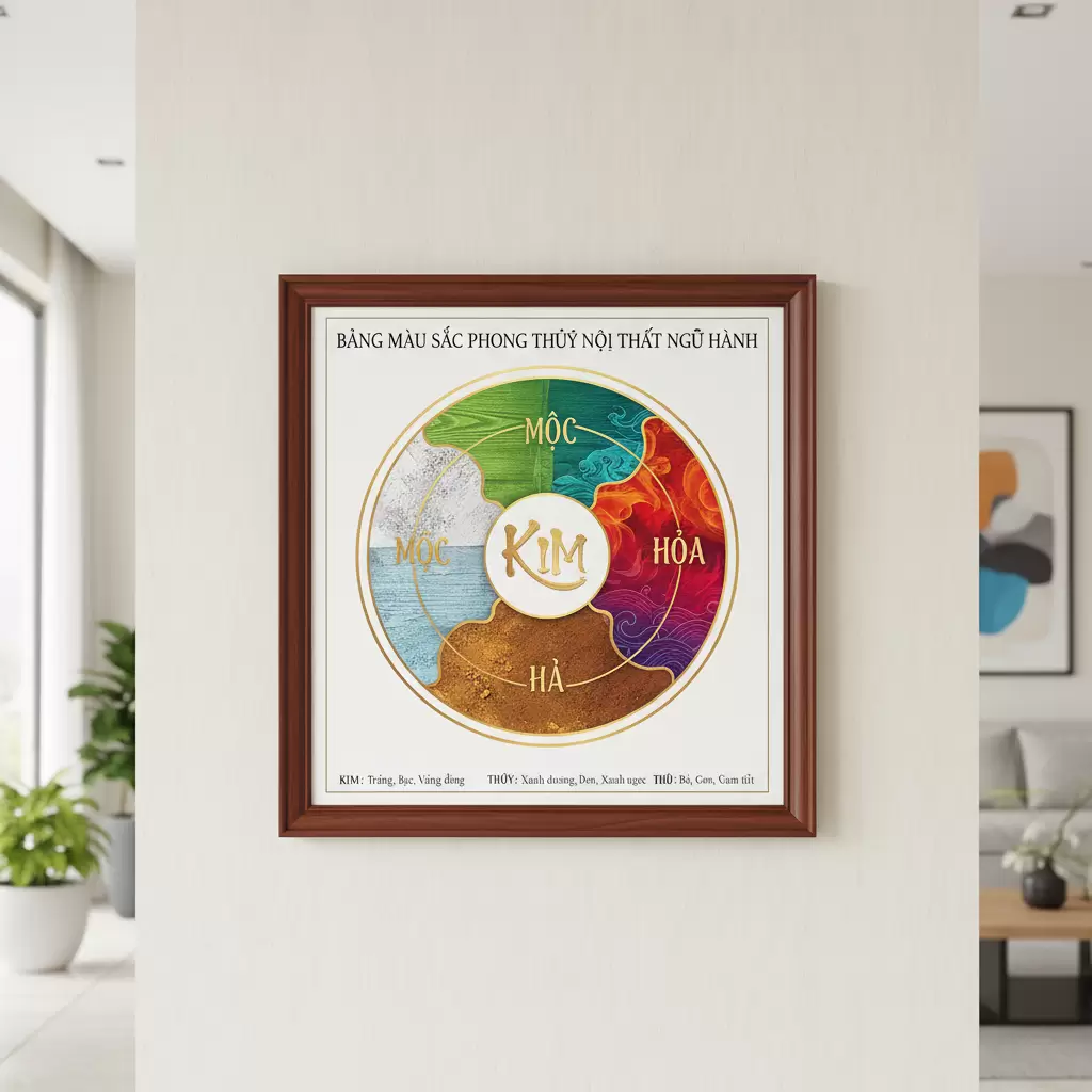 Lựa chọn màu sắc nội thất phù hợp với từng bản mệnh để tăng cường vượng khí