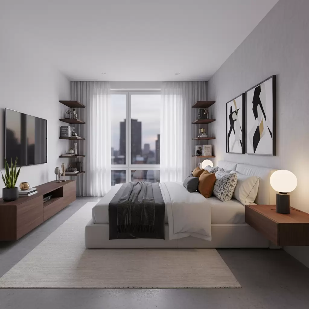 gemini_image_1768393835 Tránh đặt gương đối diện giường ngủ để đảm bảo giấc ngủ ngon và sức khỏe