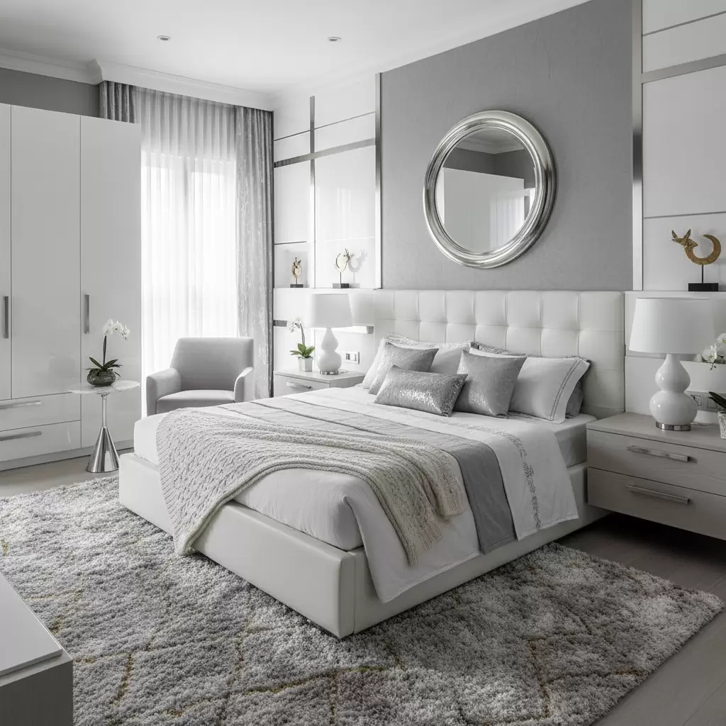gemini_image_1768394419 Màu trắng và xám mang lại vẻ đẹp thanh lịch và may mắn cho gia chủ mệnh Kim