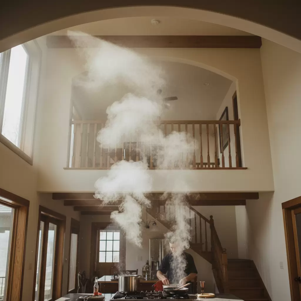 Sự tích tụ nhiệt và mùi từ bếp có thể gây ảnh hưởng trực tiếp đến chất lượng giấc ngủ nếu không có biện pháp xử lý