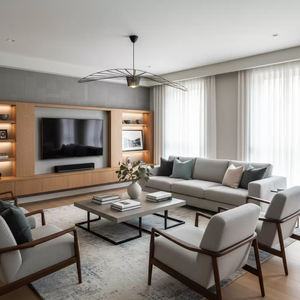 Sự đồng bộ trong thiết kế mang lại vẻ đẹp đẳng cấp và tinh tế cho ngôi nhà