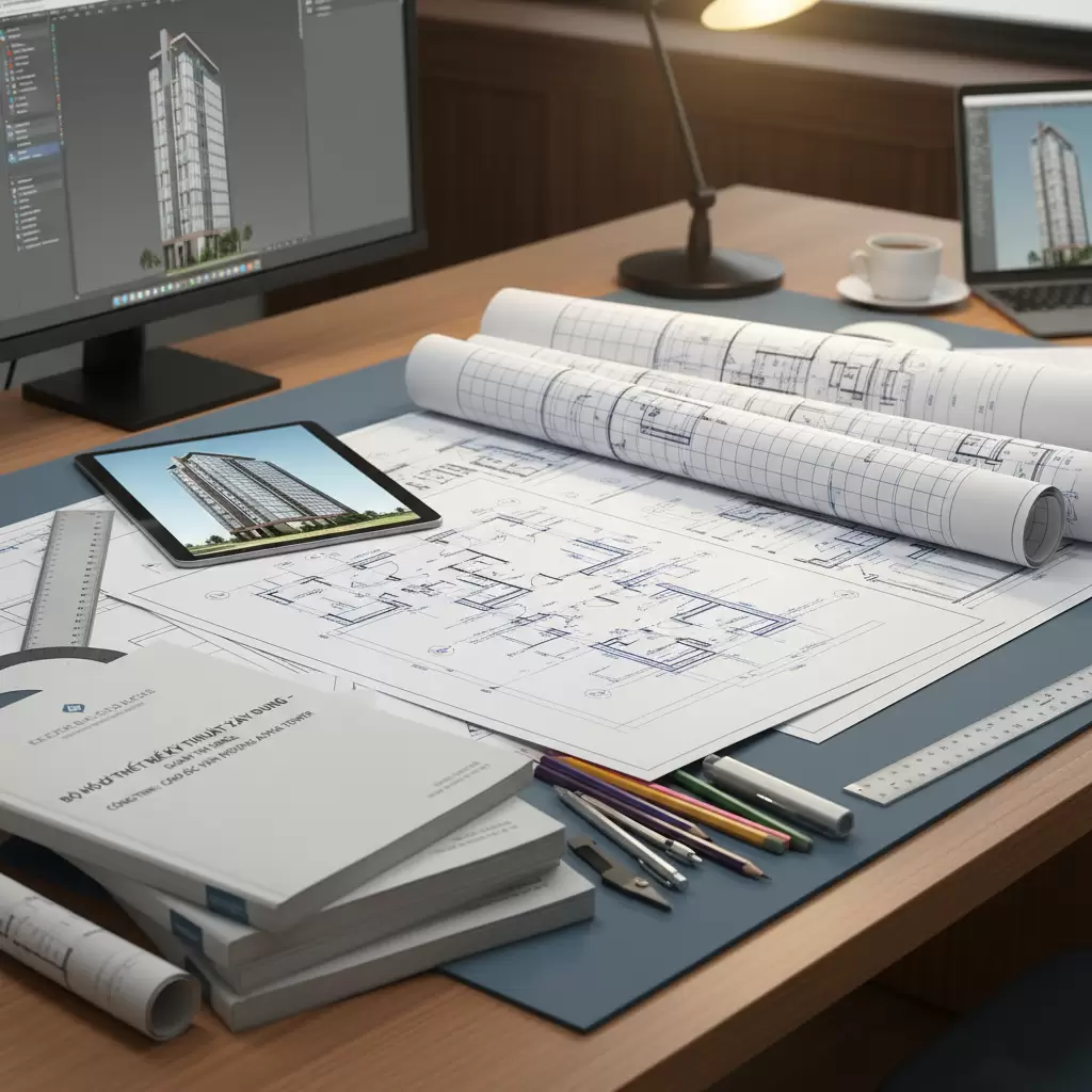 Hồ sơ thiết kế kỹ thuật là tài liệu quan trọng nhất điều phối toàn bộ quá trình thi công xây dựng