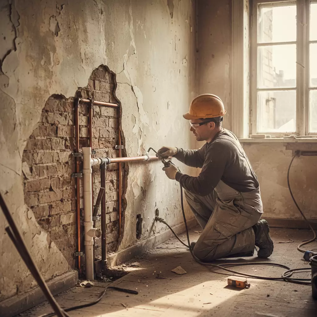 Hệ thống điện nước cần được lắp đặt bởi những người có chuyên môn để đảm bảo an toàn