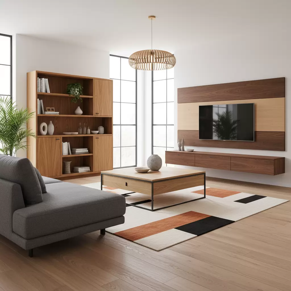 Ứng dụng đa dạng của gỗ công nghiệp trong thiết kế không gian sống hiện đại