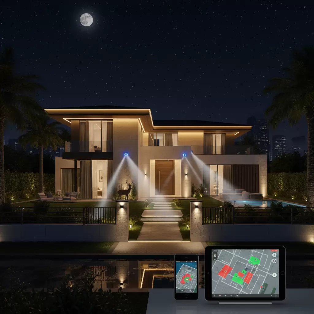 Hệ thống chiếu sáng thông minh tích hợp cảm biến giúp tối ưu hóa an ninh