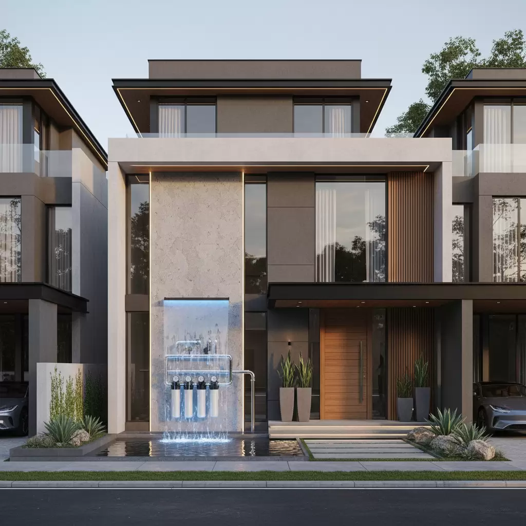 Ứng dụng hệ thống lọc nước tổng vào thiết kế nhà phố hiện đại giúp nâng tầm không gian sống