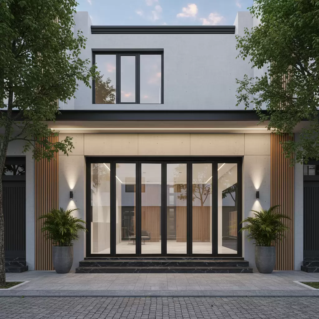 Cửa nhôm kính mang lại vẻ đẹp thanh thoát và hiện đại cho kiến trúc