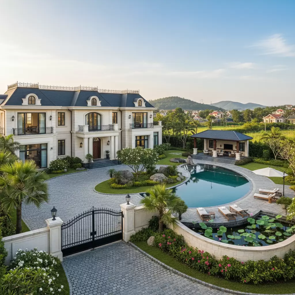 Không gian biệt thự sân vườn đẳng cấp mang lại trải nghiệm sống nghỉ dưỡng lý tưởng