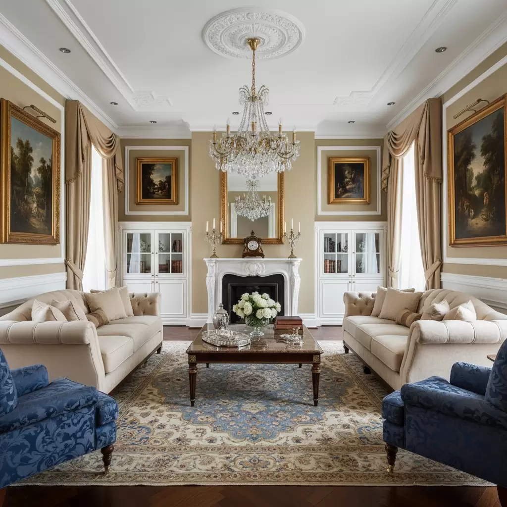 Phong cách tân cổ điển mang lại vẻ đẹp quý phái cho không gian nhà phố mặt tiền 5m